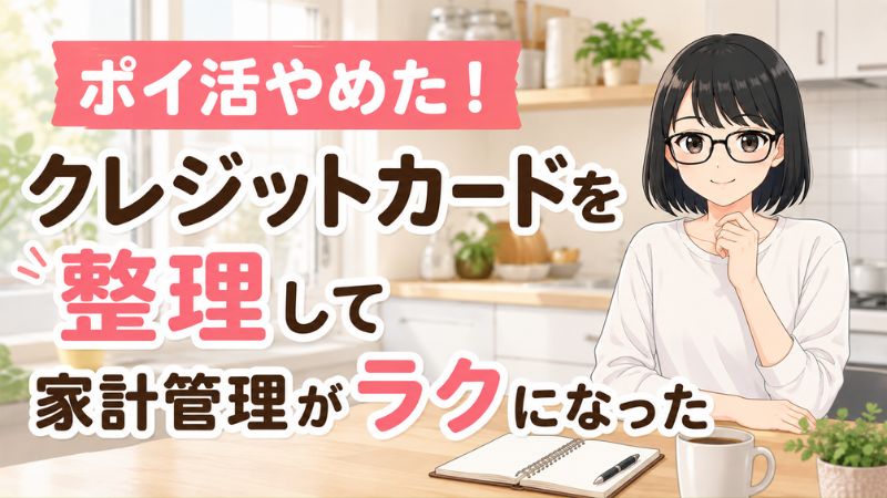 ポイ活やめた！クレジットカードを整理して家計管理がラクになった。